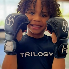 PrecisionStrike Boxing Gloves - Black and White (Adult and Kids)